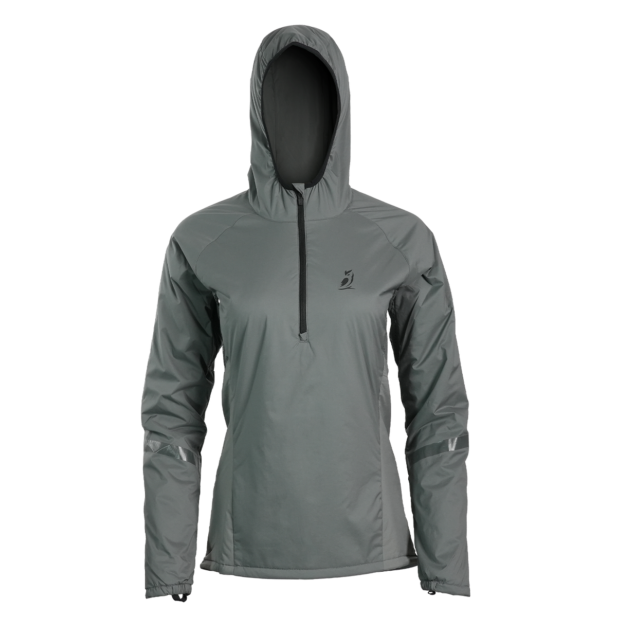 Women's gray Ventus Active Hoodie front view