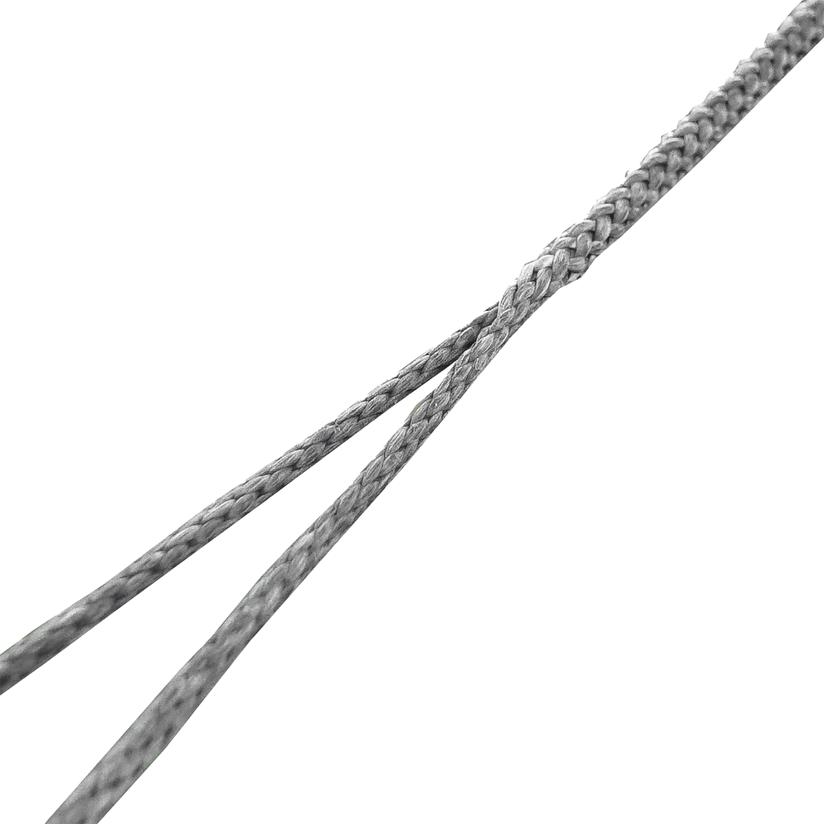 Close-up view of the adjustable spliced burry on an Outdoor Vitals Whoopie Sling hammock suspension line.