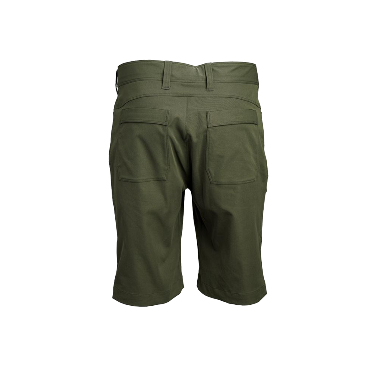 rear view of men's backpacking shorts