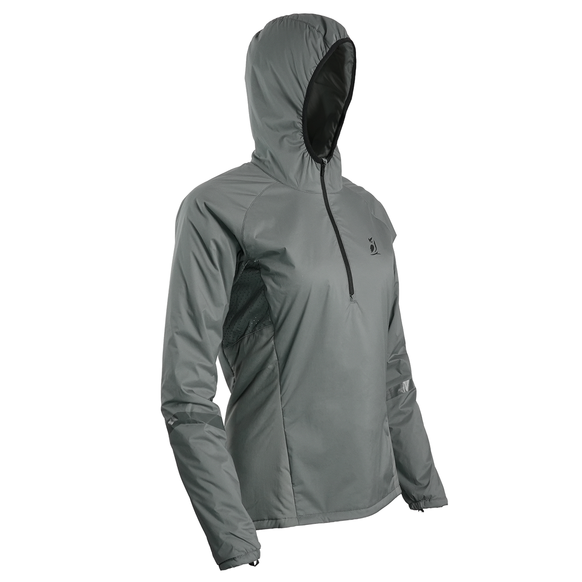 Women's gray Ventus Active Hoodie slightly turned right