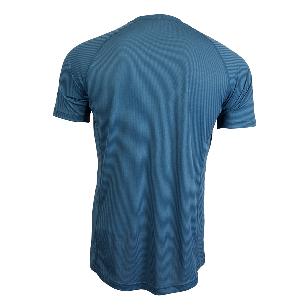 Athletic shirt on a white background  back view