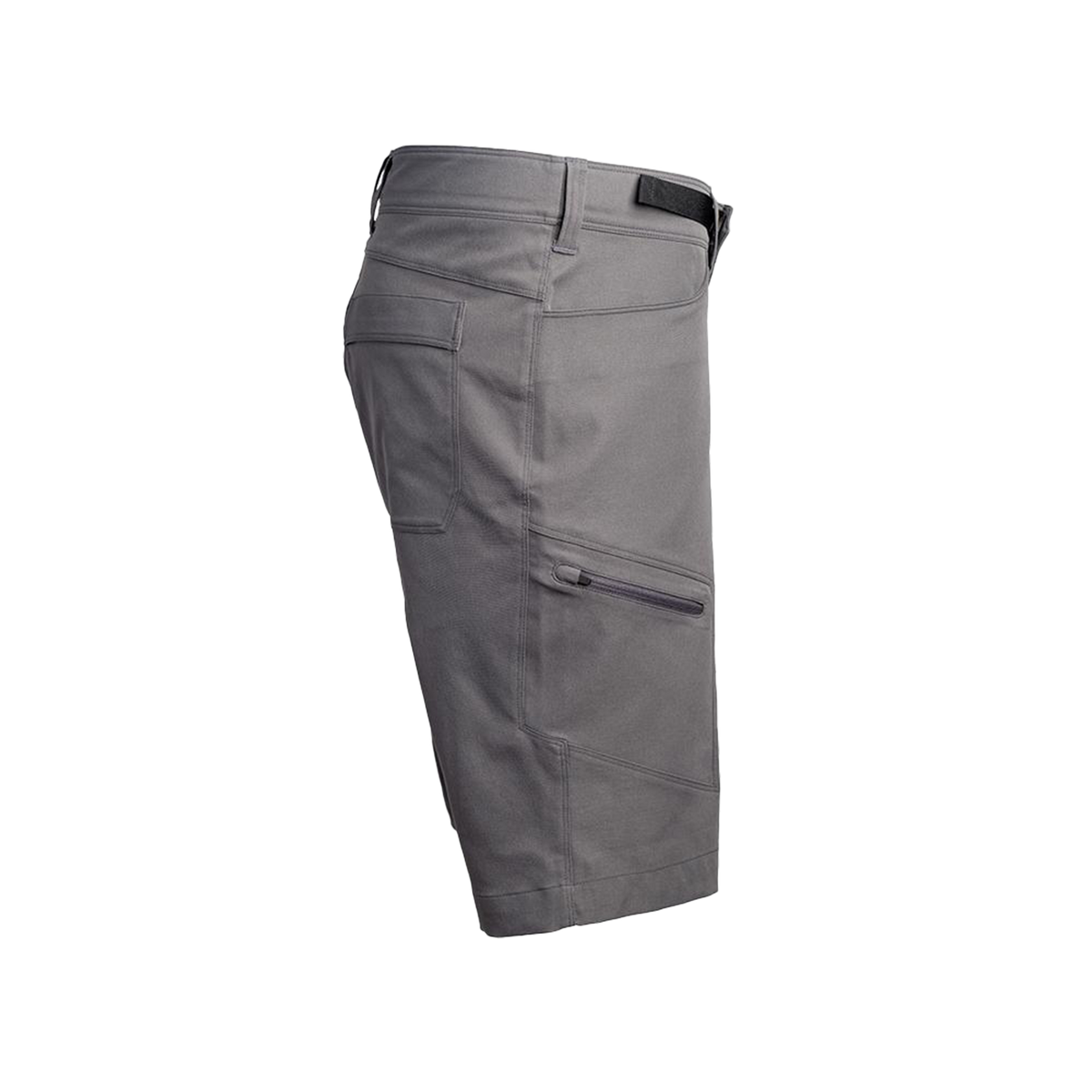 side view of men's backpacking shorts