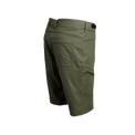 Angled rear view of men's backpacking shorts