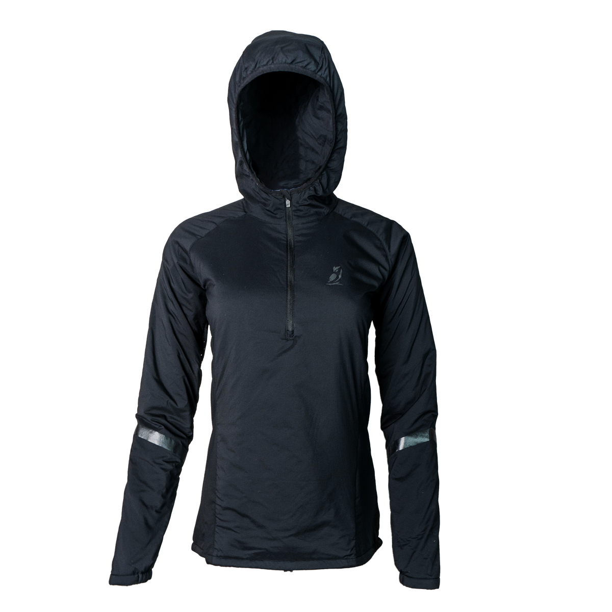 front view of women's mid layer hoodie