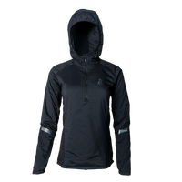 front view of women's mid layer hoodie
